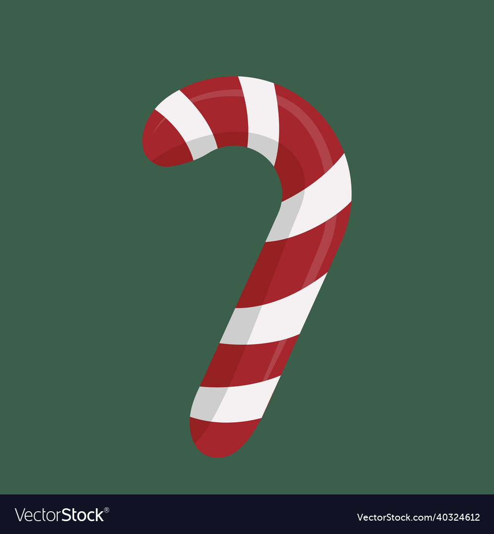 Candy cane sweet stick Royalty Free Vector Image