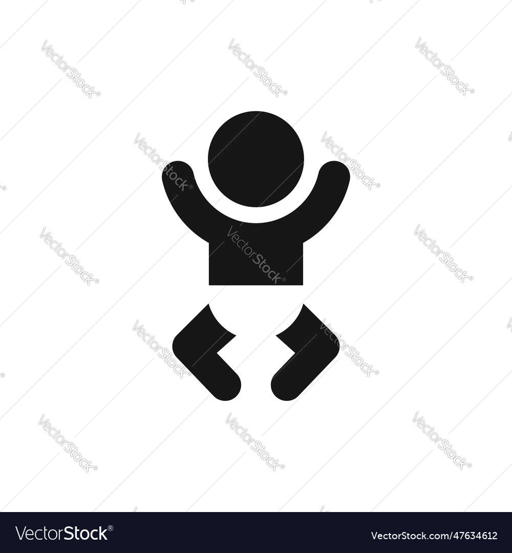 Simple baby change room symbol