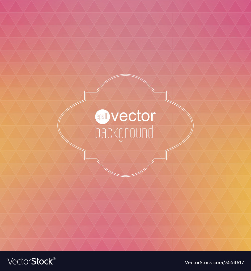 Abstract Background With Triangles And Vintage Vector Image