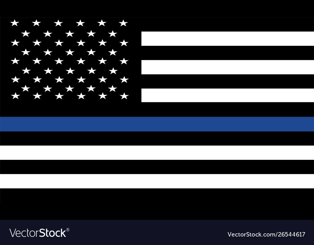 police mourning flag