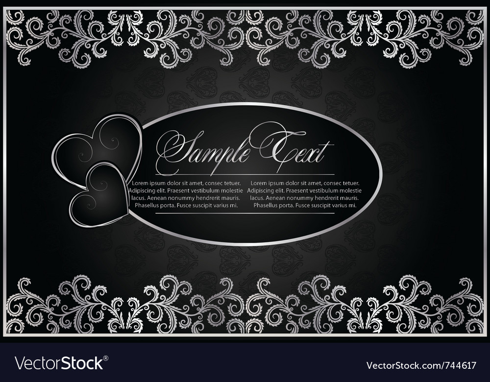 Antique black background Royalty Free Vector Image