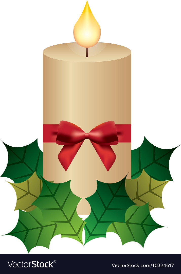 Candle flame christmas isolated icon