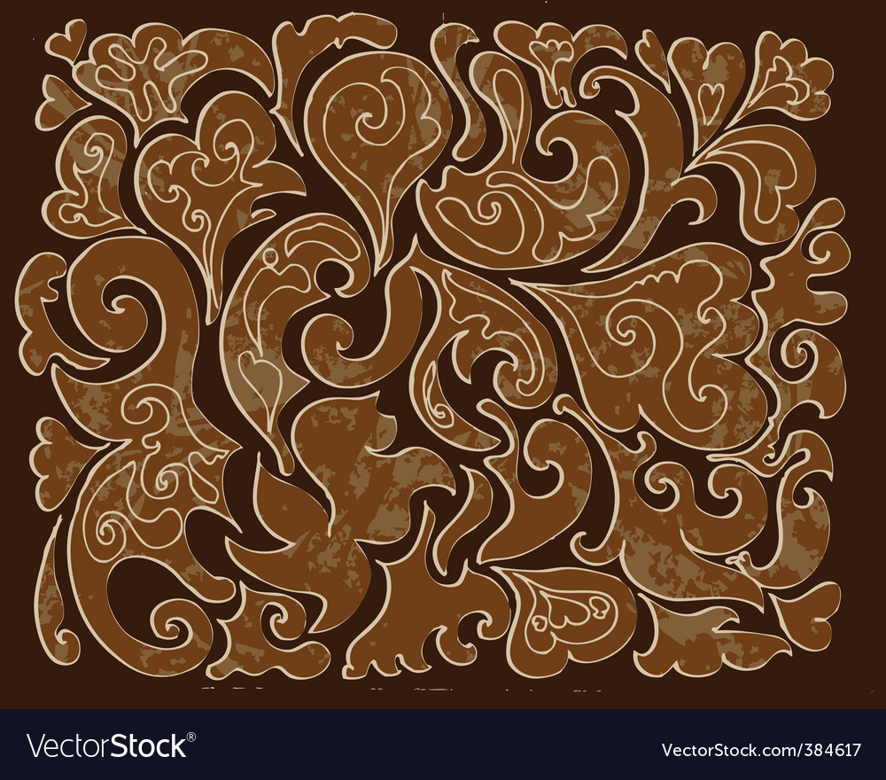 Carved wood pattern Royalty Free Vector Image - VectorStock