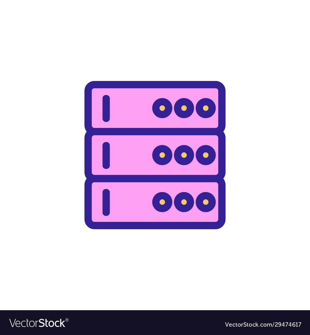 Database is an icon isolated contour