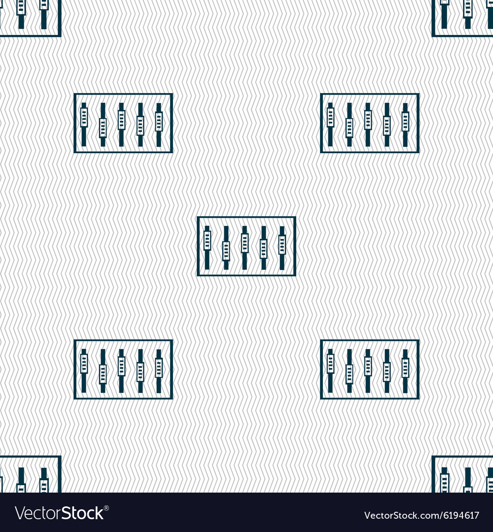 Dj console mix handles and buttons level icons