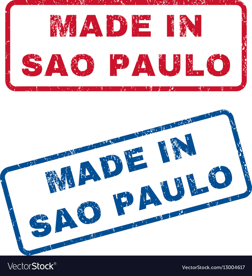 Made in sao paulo rubber stamps