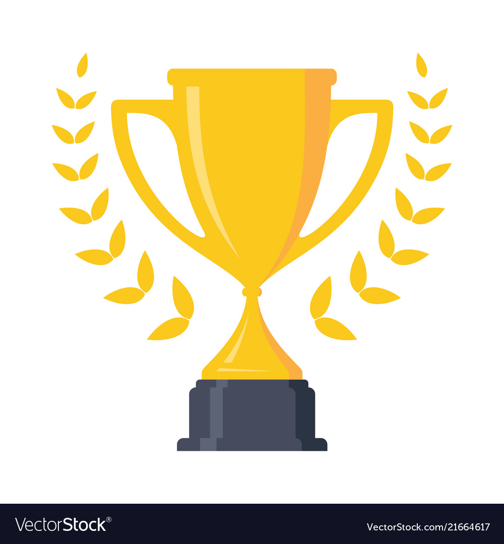 Trophy championship winner Royalty Free Vector Image