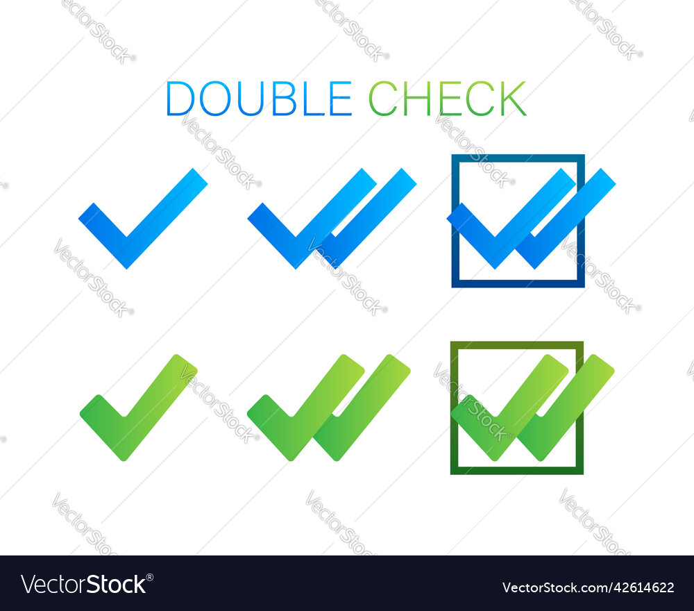 double-check-great-design-for-any-purposes-vector-image