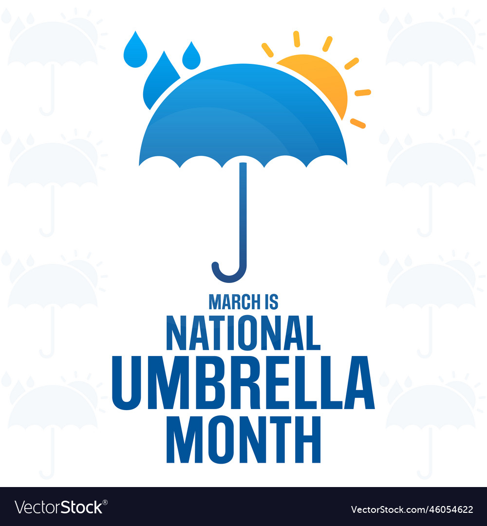 March is national umbrella month