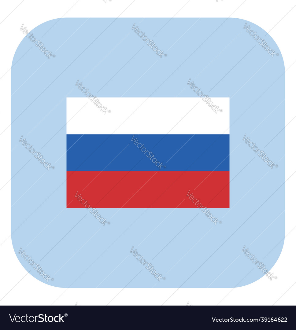 Russian flag on a white background Royalty Free Vector Image