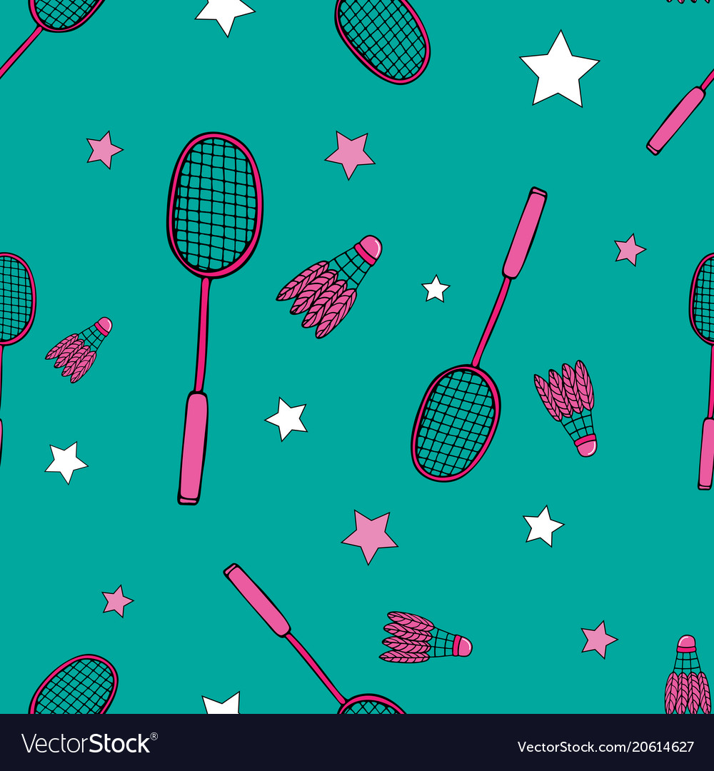 Bright seamless pattern with sports objects