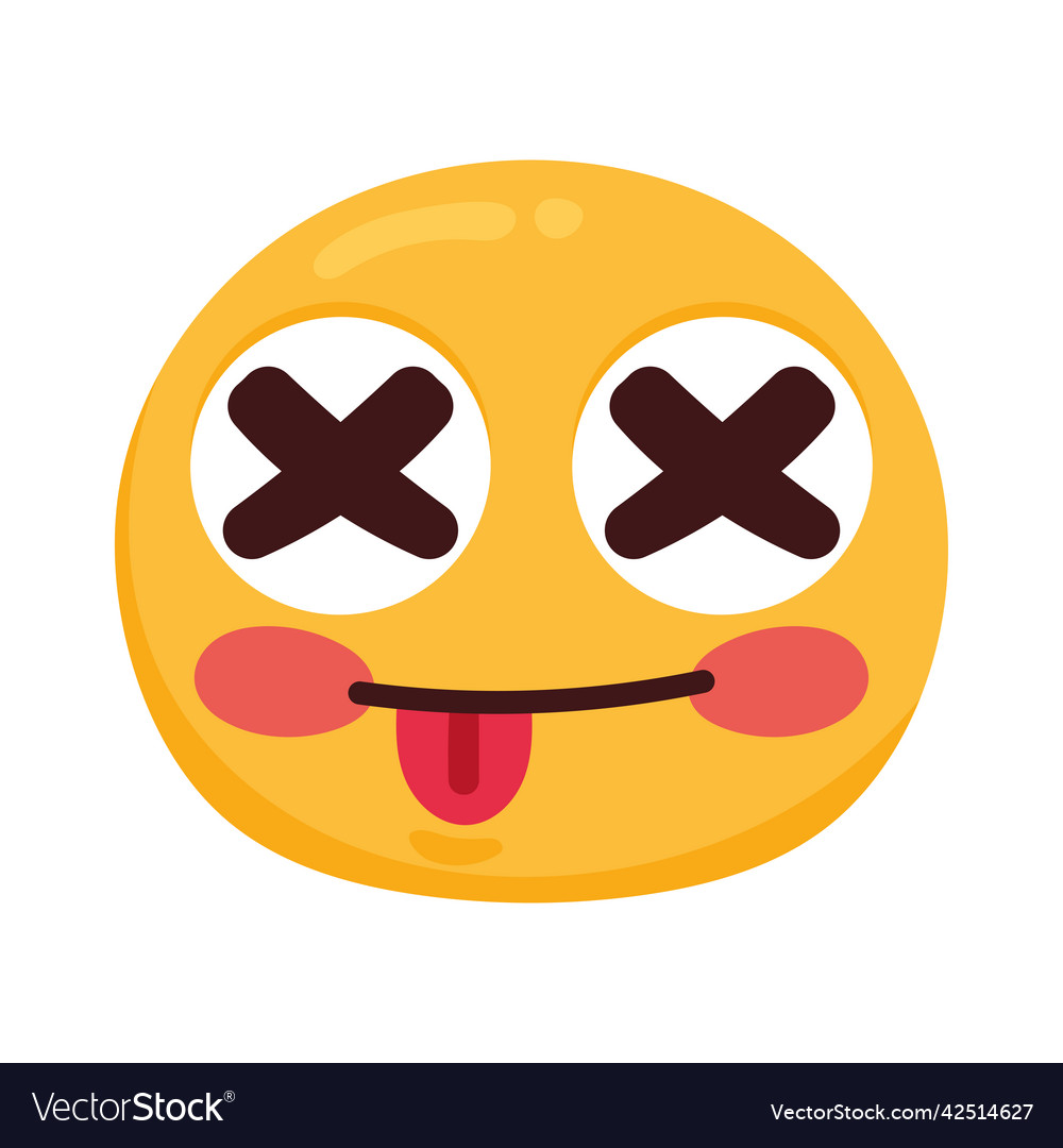 Crazy emoji Royalty Free Vector Image - VectorStock