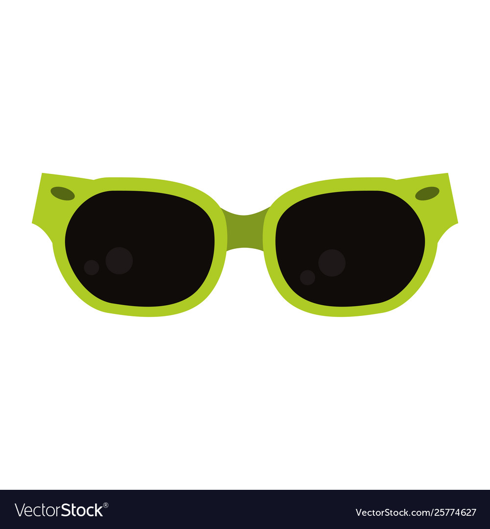 Fashion sunglasses accessory isolated cartoon Vector Image