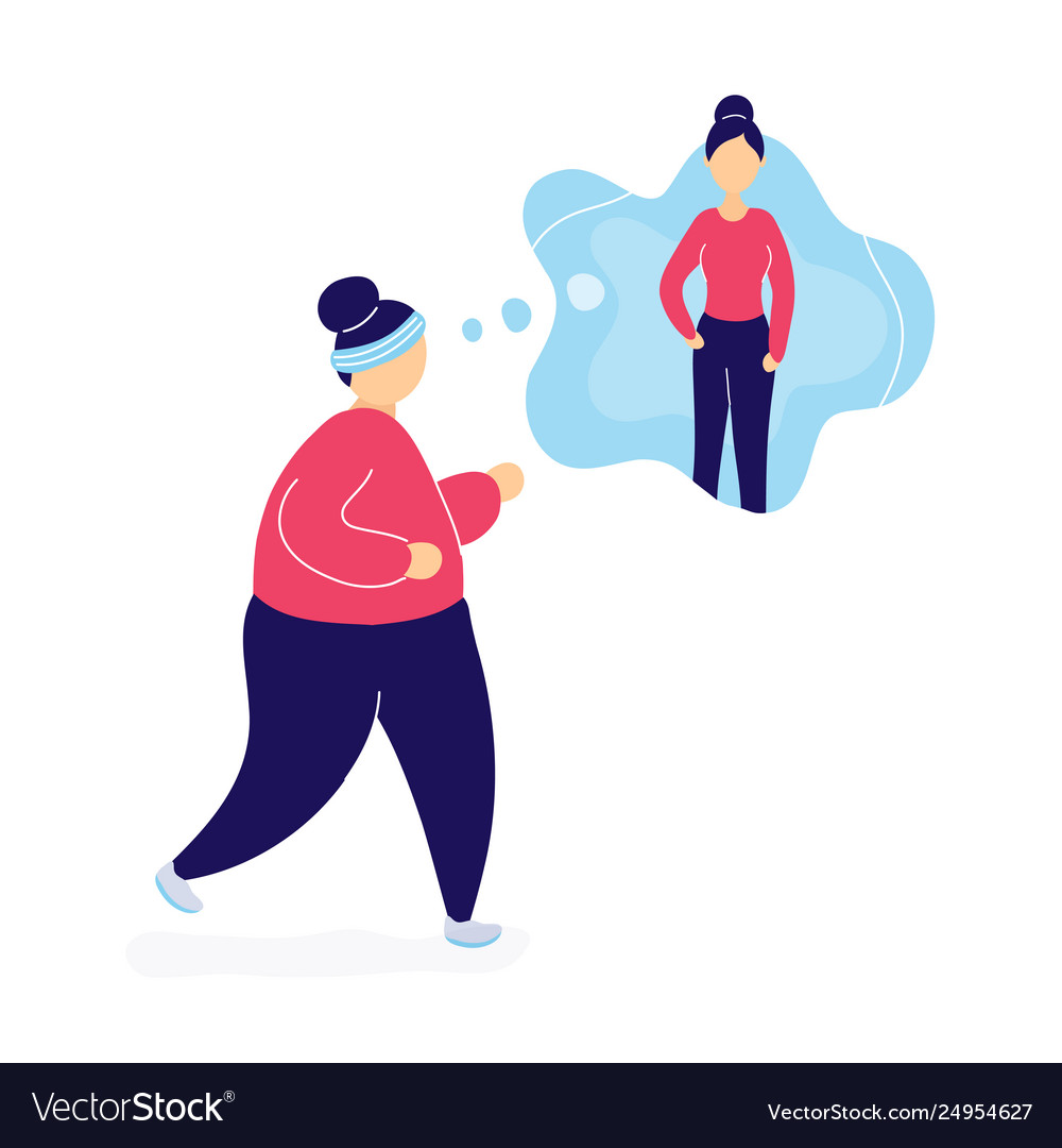 Fat Women Lose Weight With Jogging On Big Scale Health Care Concept Royalty  Free SVG, Cliparts, Vectors, and Stock Illustration. Image 41019046.