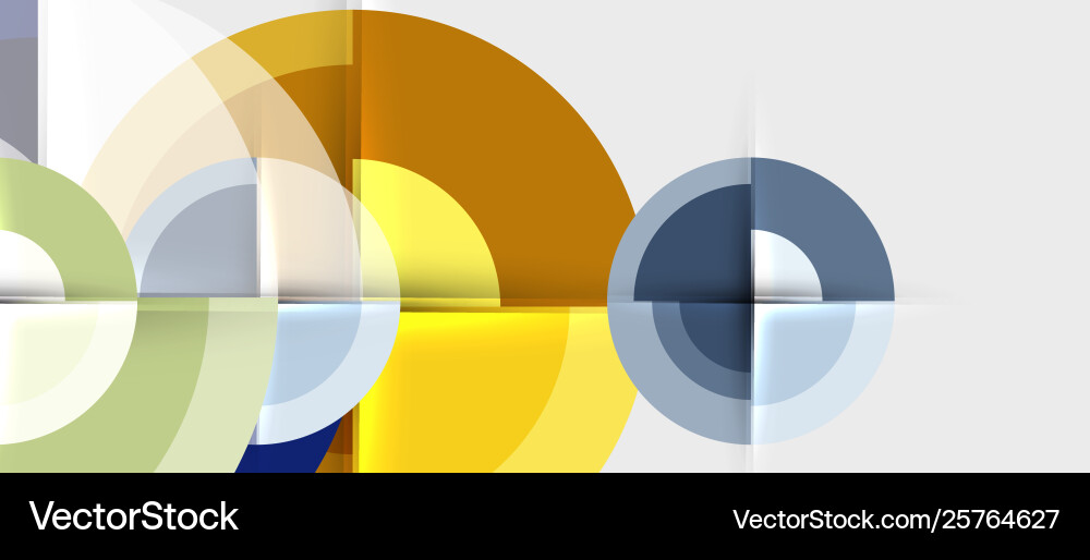 Geometric design abstract background - circles Vector Image