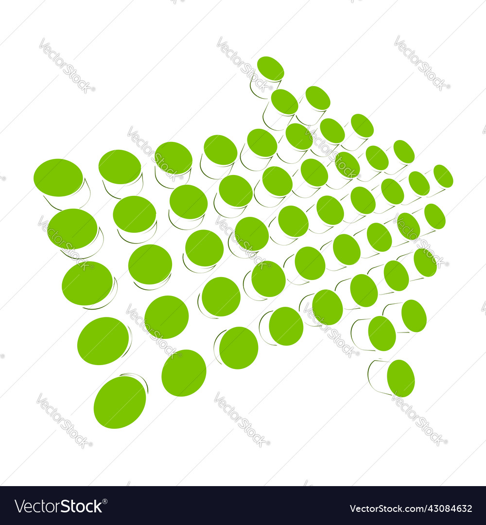 3d perspektivischer Pfeilzeiger Symbol Cursor Form vector image 3d perspektivischer Pfeilzeiger Symbol Cursor Form