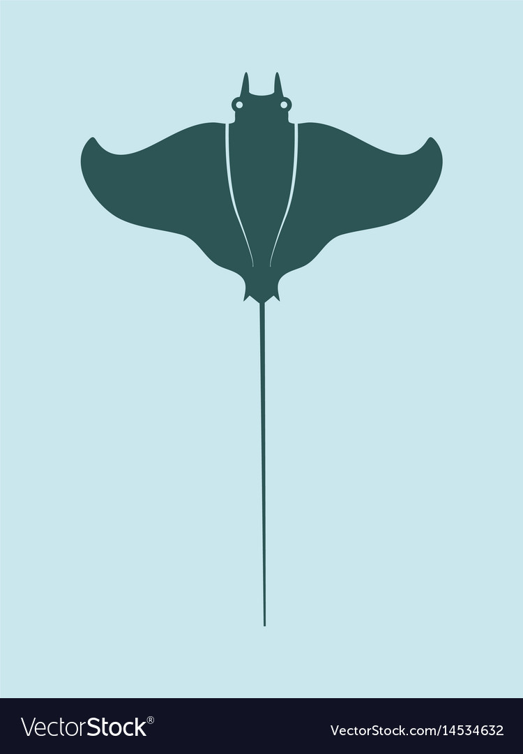Cartoon Stingray 10 x 14 PetKa Signs and Graphics PKAS-0075-NA_I Love My Stingray Aluminum Sign 
