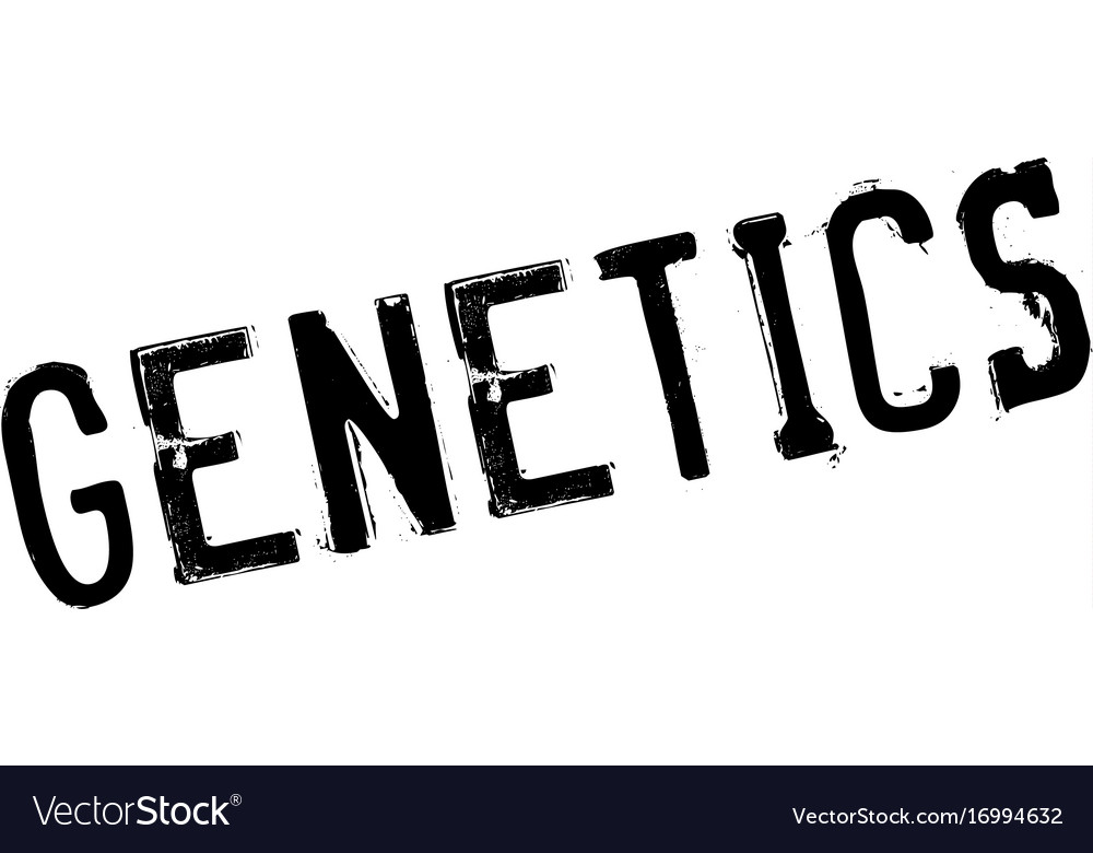 Genetics rubber stamp