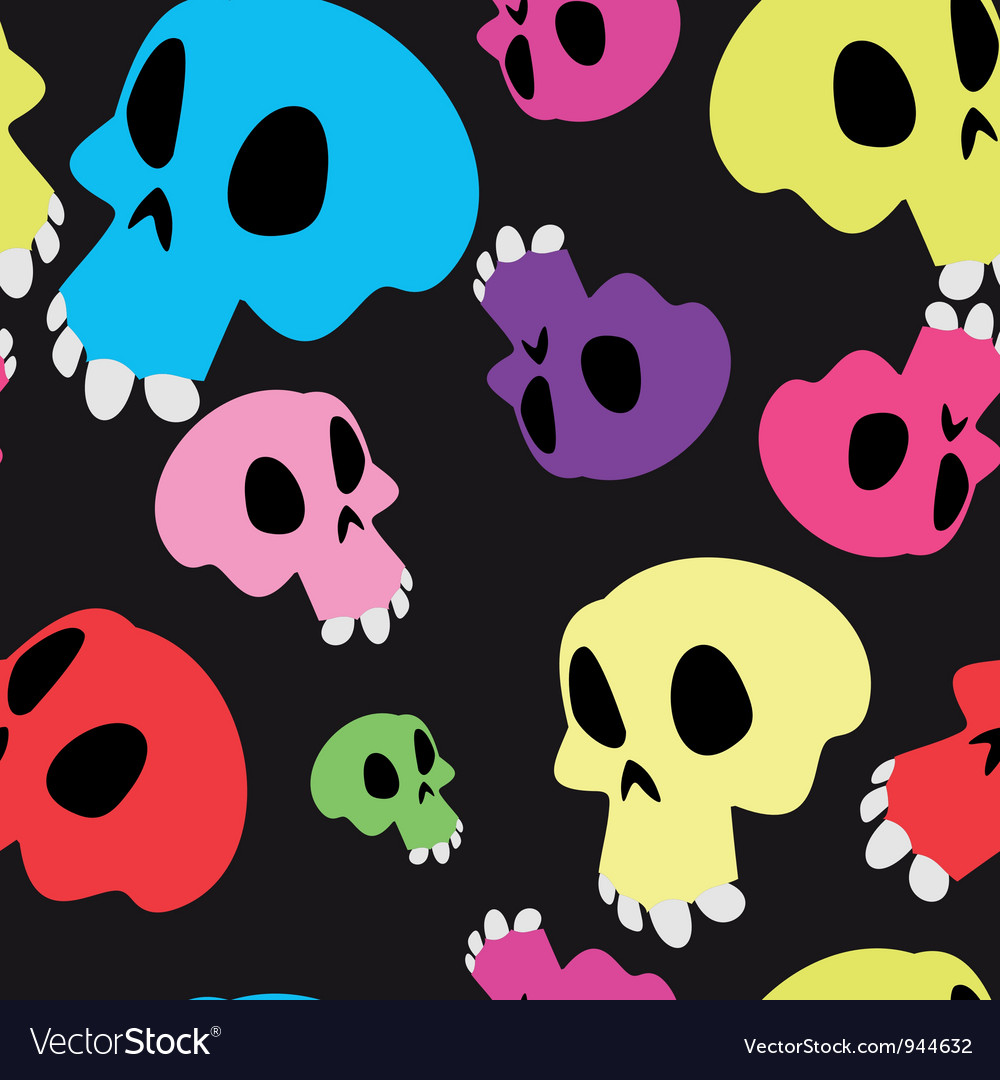 Seamless skull pattern