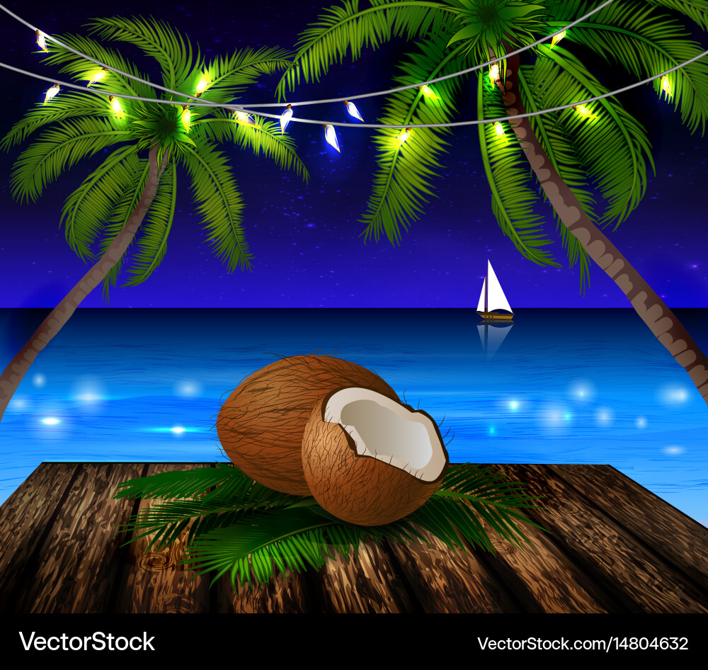 Tropical background Royalty Free Vector Image - VectorStock