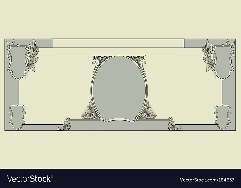 Blank Dollar Bill Template