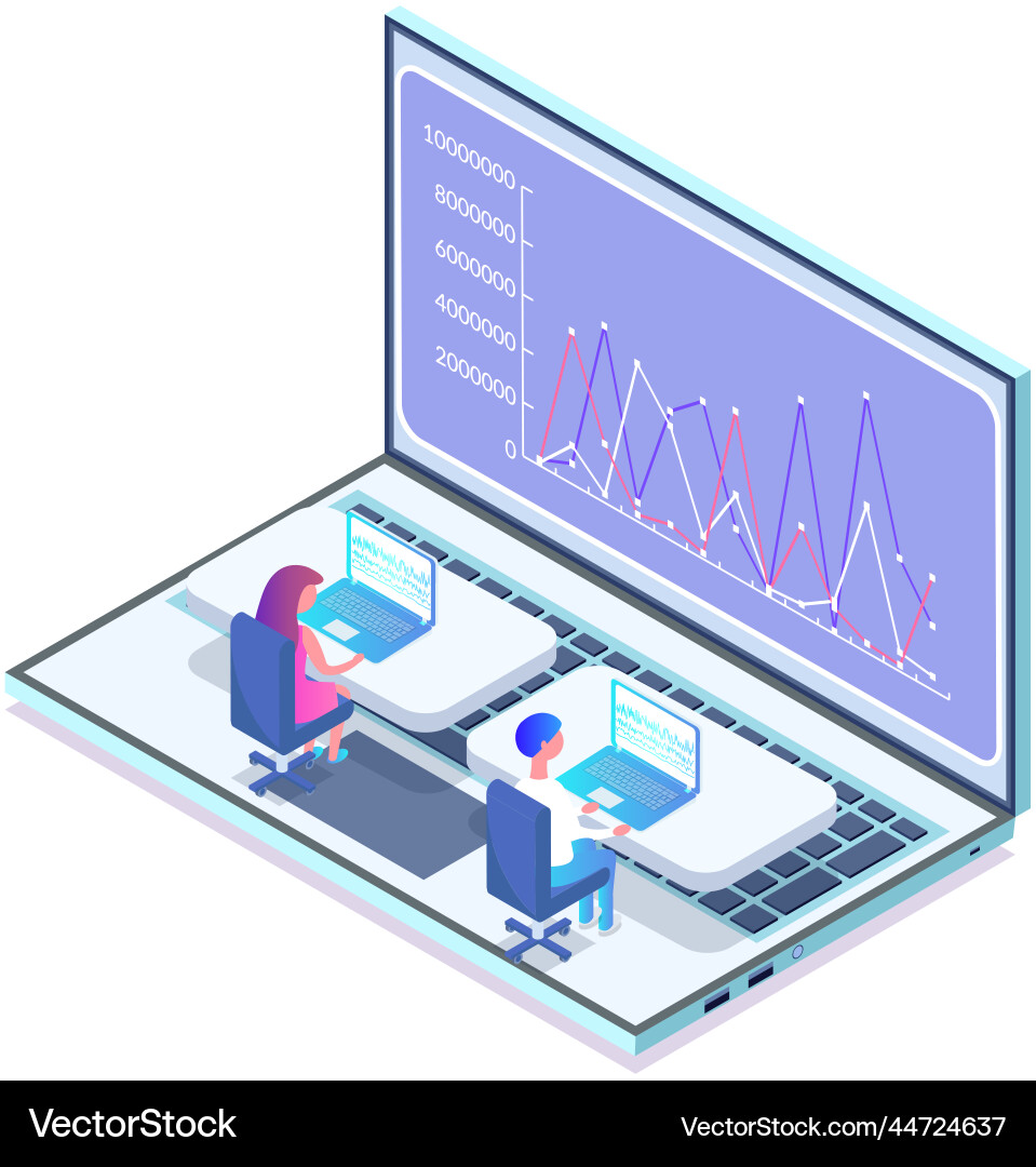 Business people communicating in office discuss Vector Image