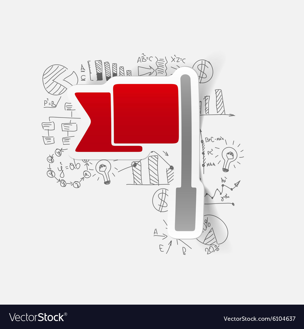 Drawing business formulas flag