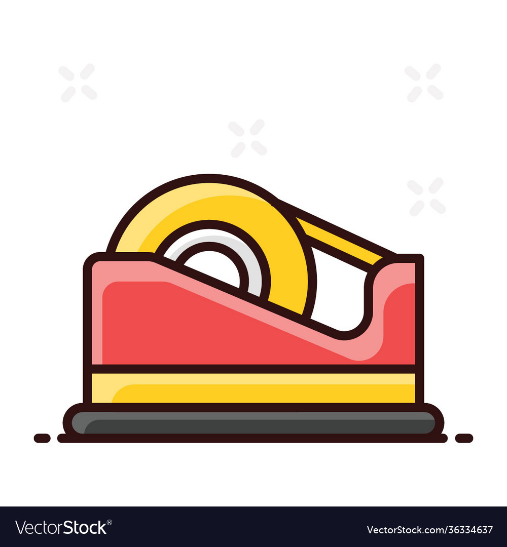 Tape dispenser Royalty Free Vector Image VectorStock