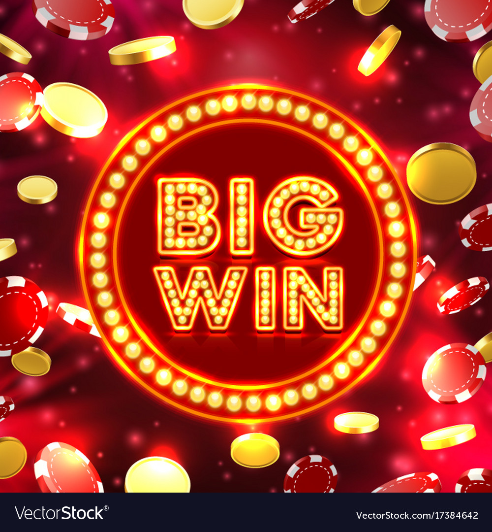 Big Win Casino Signboard Spiel Banner Design