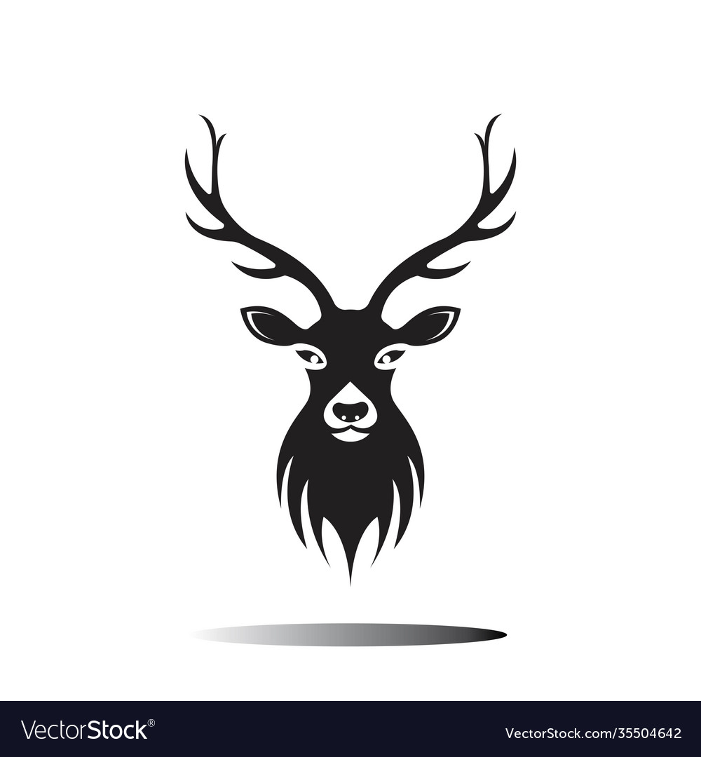 Deer head Royalty Free Vector Image - VectorStock