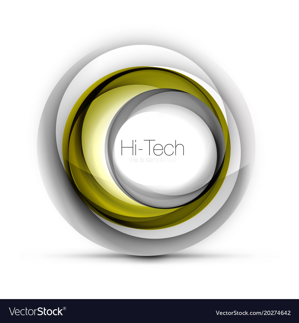 Digital techno sphere web banner button or icon Vector Image