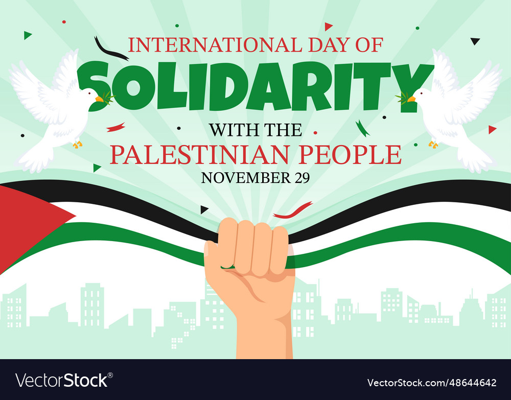 International day of solidarity Royalty Free Vector Image