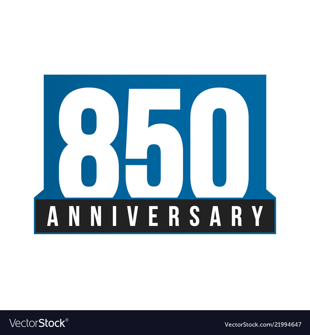 850th anniversary icon birthday logo