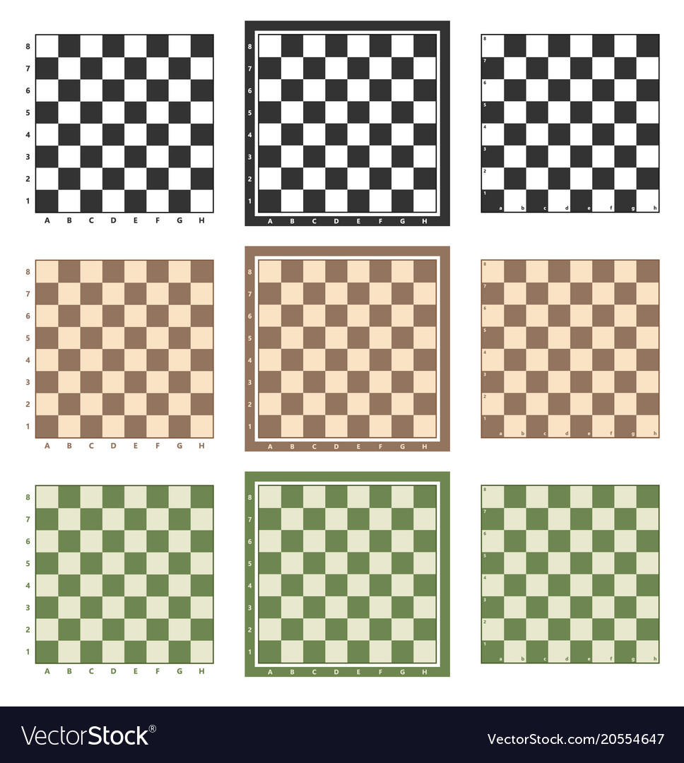 Chess board background design. Elegant flat chess board for poster,  placard, cover template and wallpaper. Surface for flyer, banner and wall  decoration. Chess board background, vector illustration Stock Vector