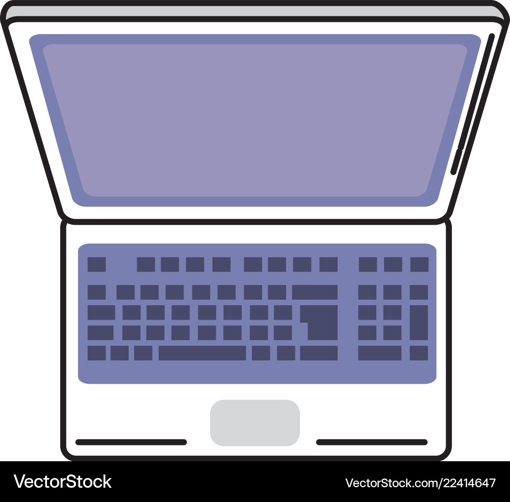 Laptop computer technology Royalty Free Vector Image