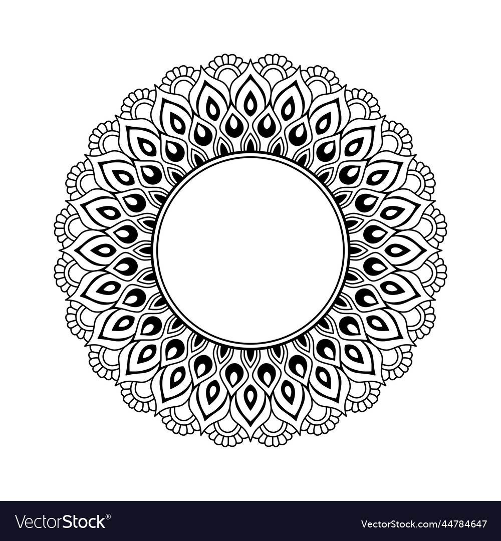 Mandala ornament Royalty Free Vector Image - VectorStock