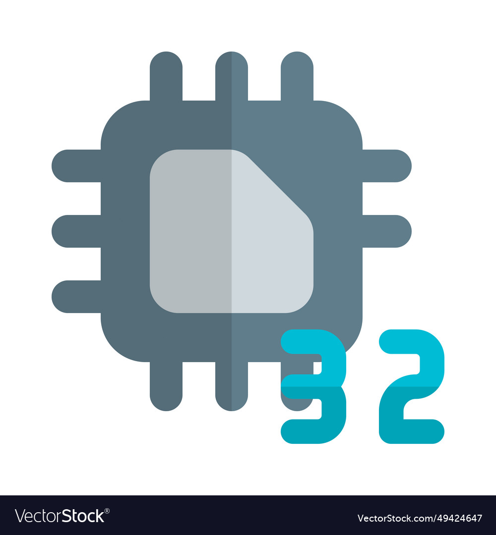 Processing unit with a 32-bit data capacity