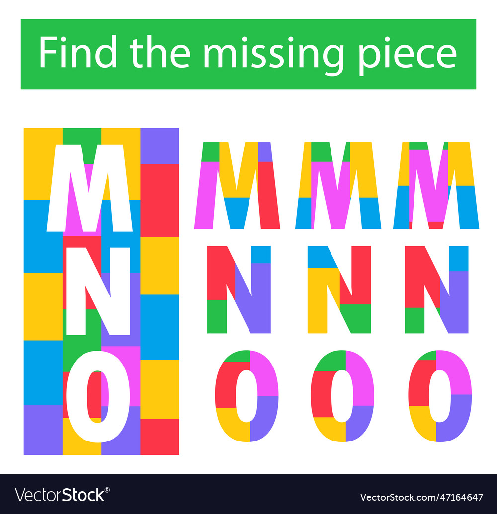 Puzzle game task for the development of logic vector image Puzzle game task for the development of logic
