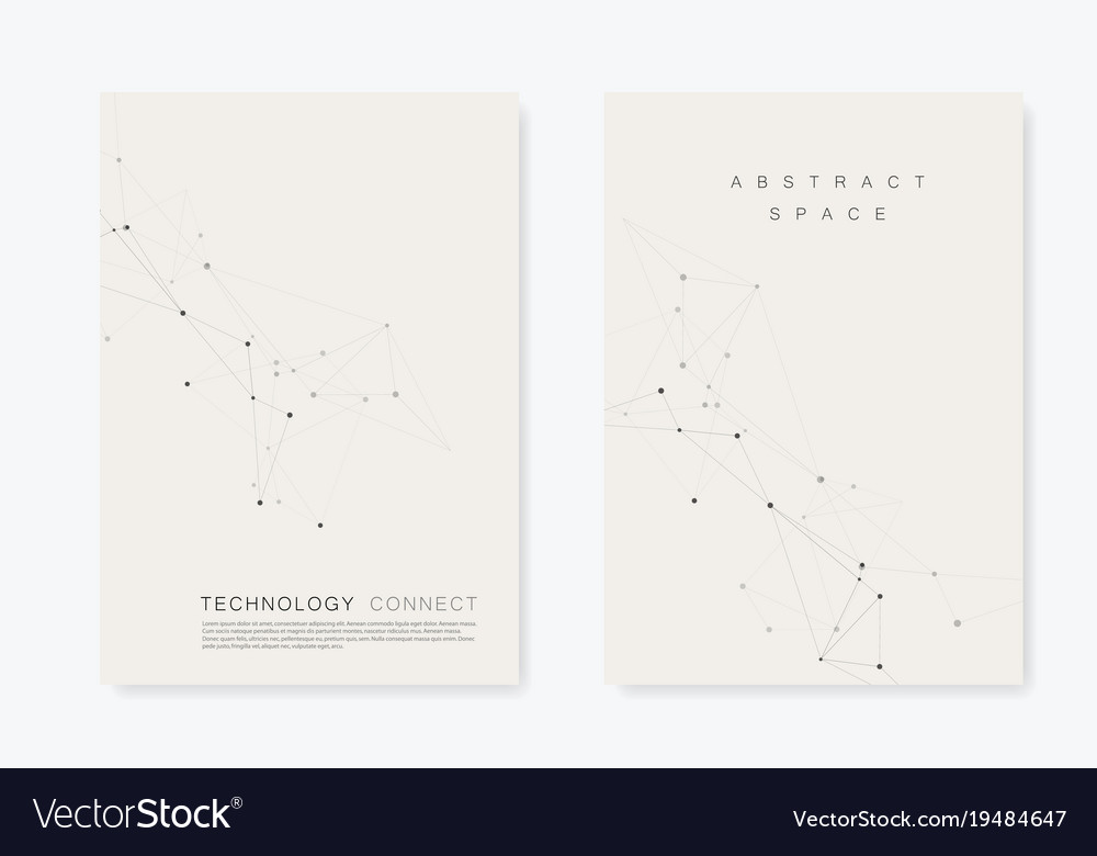 Set brochures template with connect design