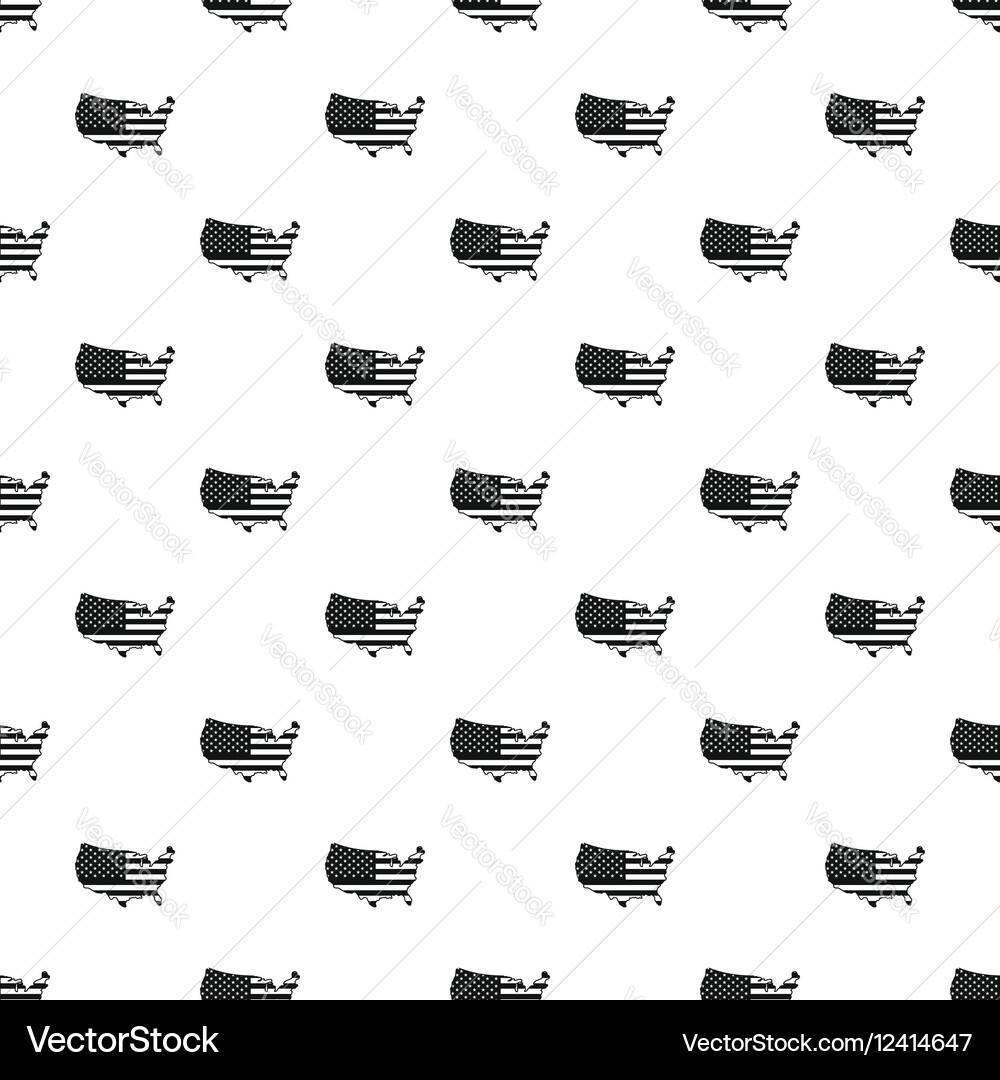Usa map pattern simple style Royalty Free Vector Image