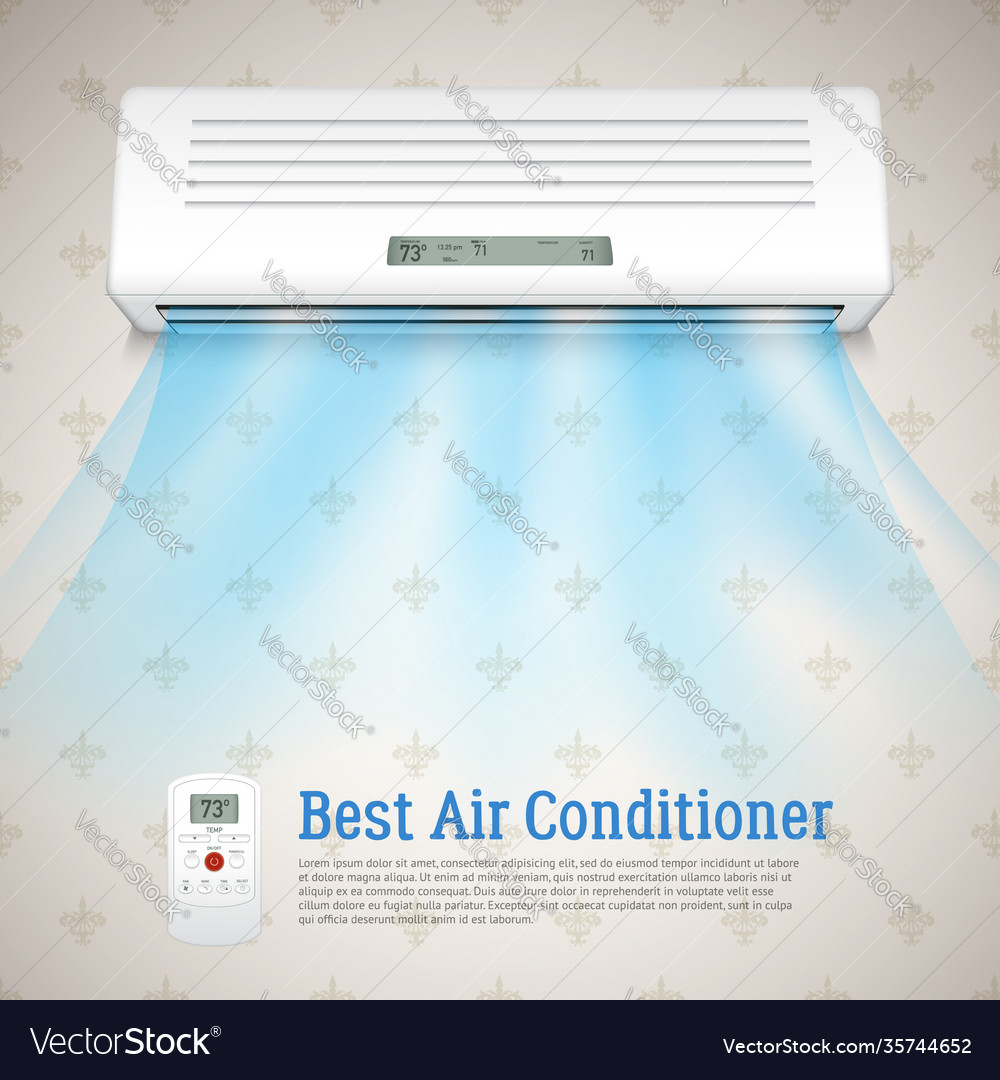 Best air conditioner Royalty Free Vector Image