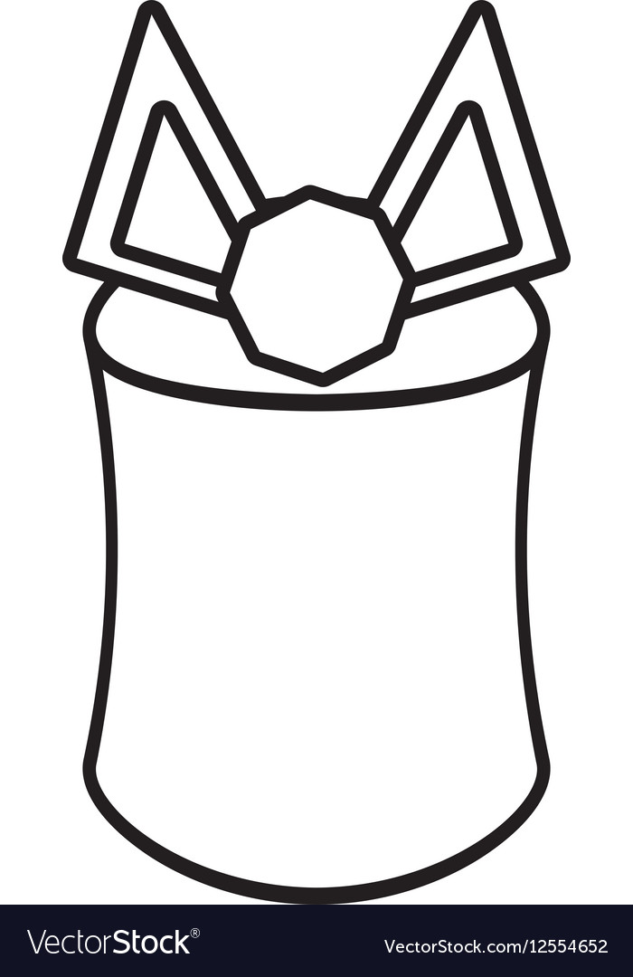Gift Box Bow Decorative Party Outline Royalty Free Vector