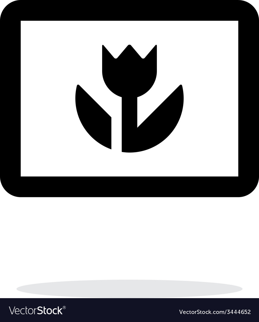 Macro photo icon on white background