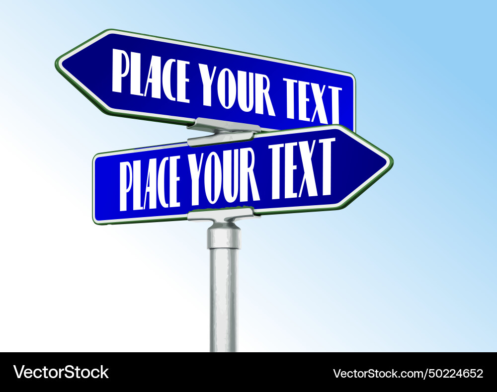 Pointer in different directions 3d hand drawn Vector Image