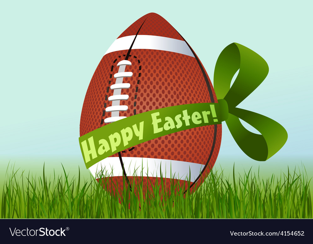 Rugby easter egg Royalty Free Vector Image VectorStock