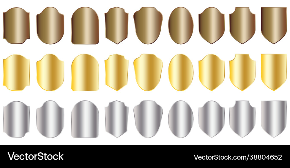 Shield icon set protection icon security Vector Image