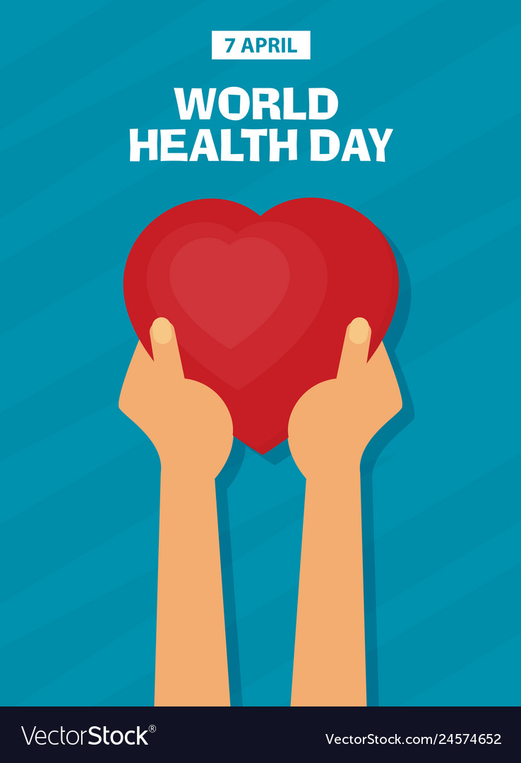 World health day poster or banner background