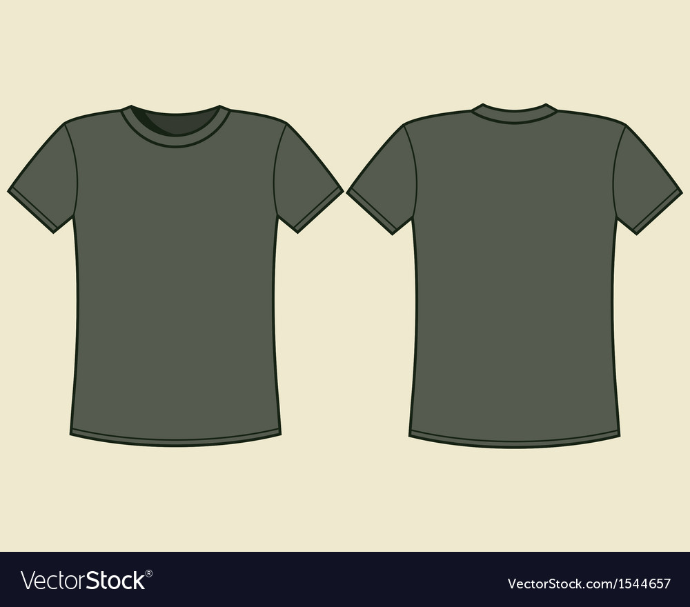 Download Blank t-shirt template Royalty Free Vector Image