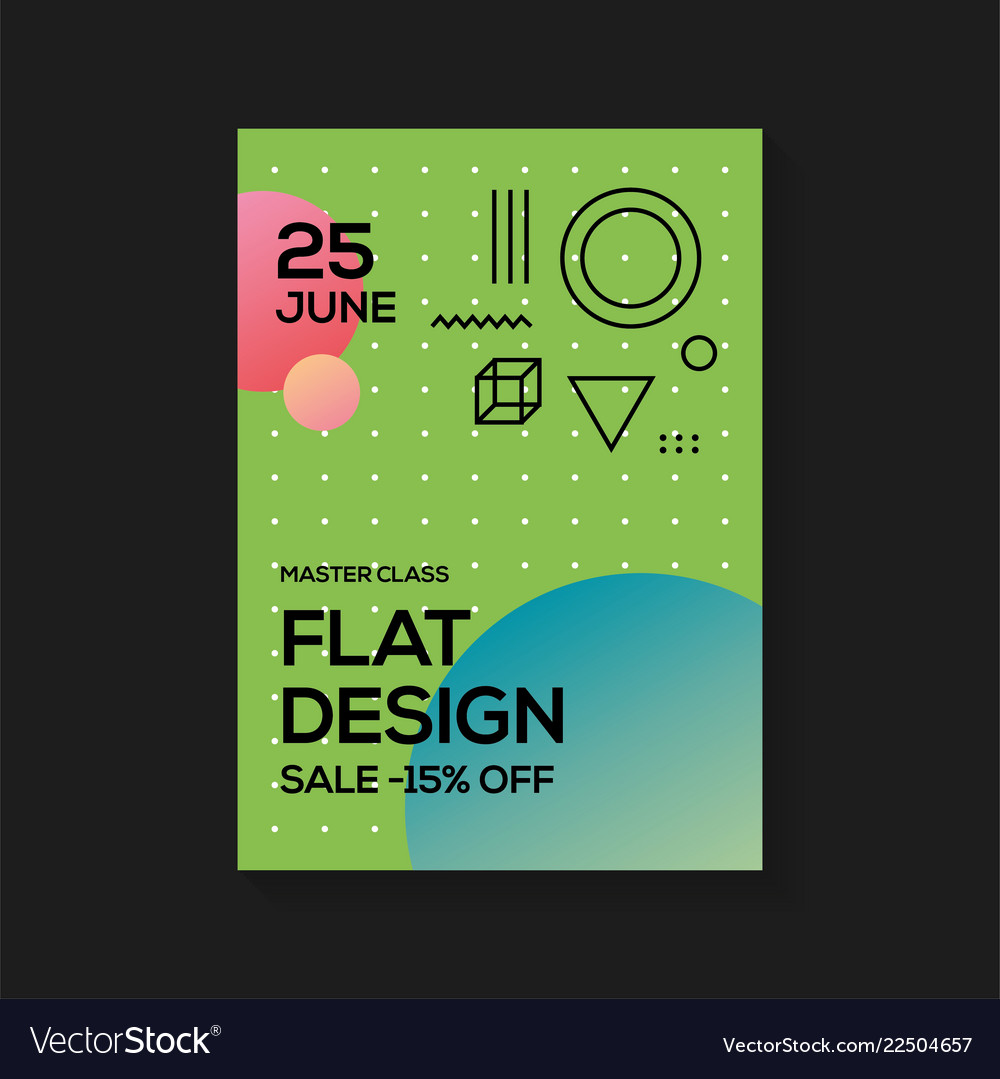 flat-design-poster-templates-royalty-free-vector-image