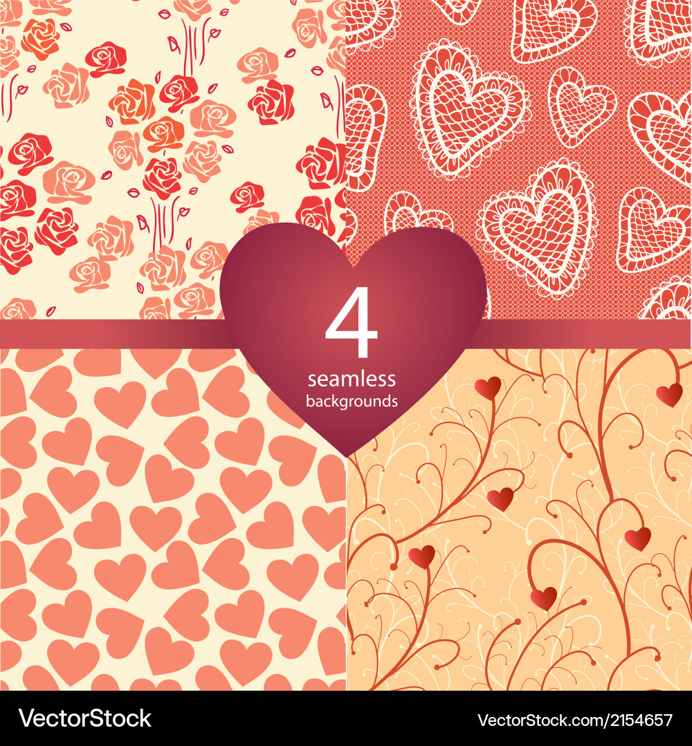Pink seamless backgrounds Royalty Free Vector Image